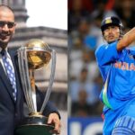 MS Dhoni receiving ICC Hall of Fame award at Abbey Road Studios, London – 2025