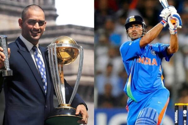 MS Dhoni receiving ICC Hall of Fame award at Abbey Road Studios, London – 2025